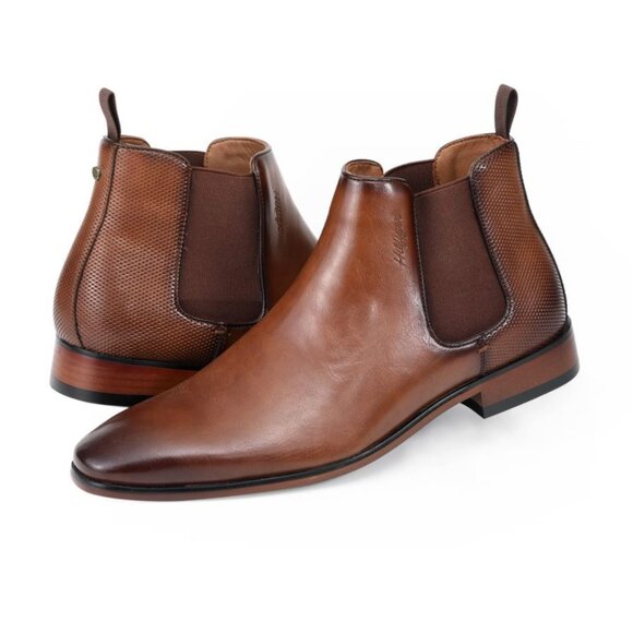 Tommy Hilfiger Other - Tommy Hilfiger Sesame Chocolate Brown Burnished Leather Men's Boots 10.5